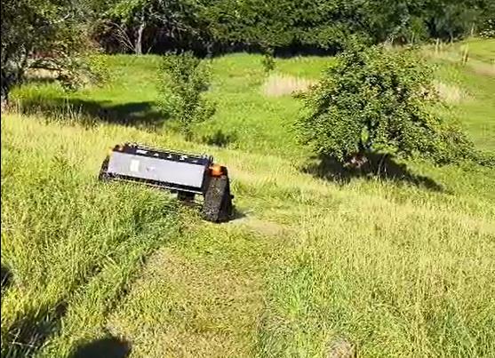 VTLM800 Remote Slope Mower Charges Up A Steep Slope Effortlessly