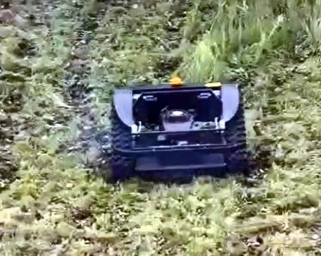 VTLM600 Remote Control Mower Under Extreme Slope Test in Lithuania